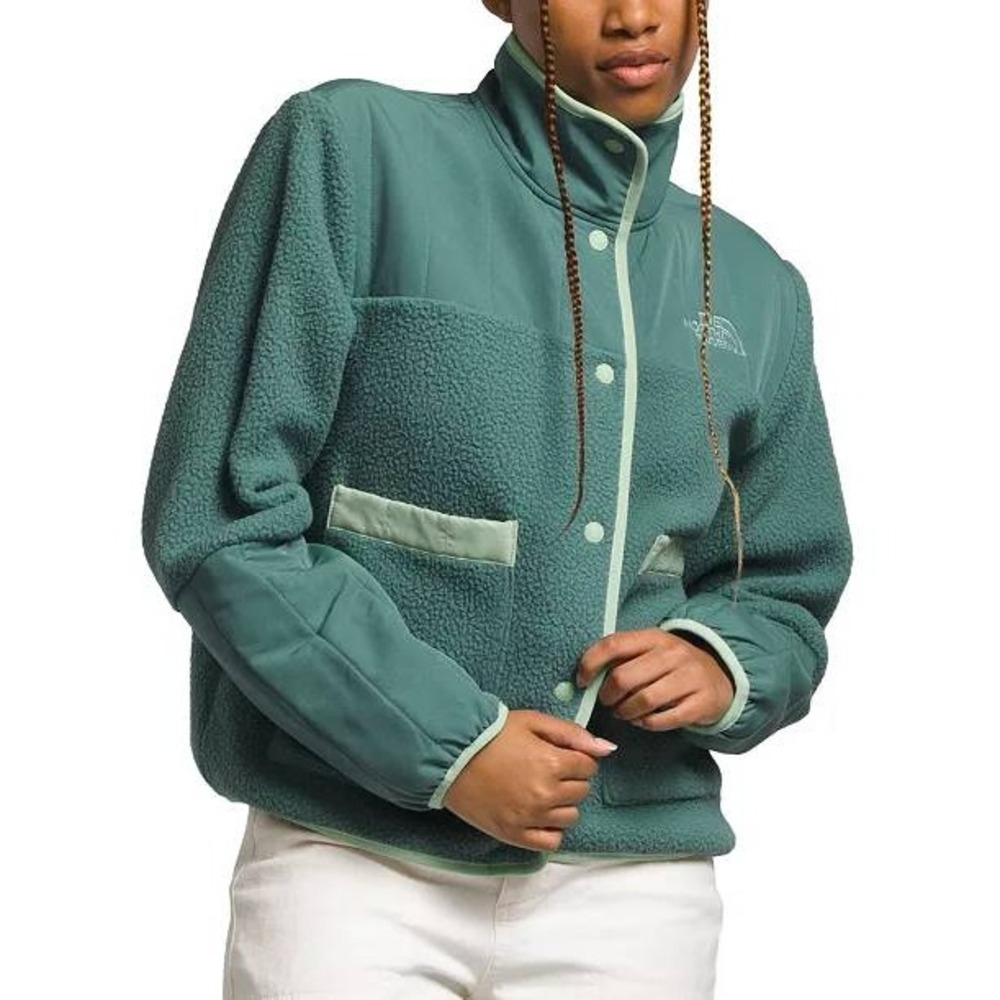 The North Face Cragmont Snap-Front Fleece Jacket Dark Sage/Misty Sage Women's 1X